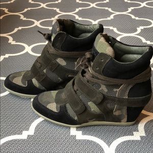Ash sneaker wedges in camo size 37 (7 US)
